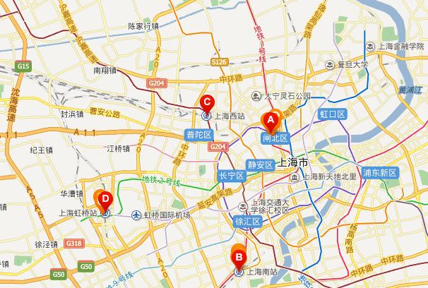 上海火车站地址 上海火车站在哪里