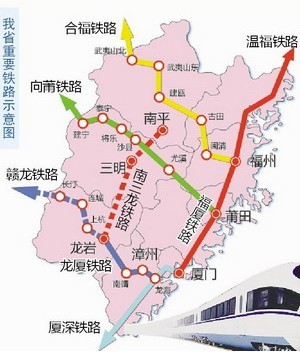 南三龙铁路线路图