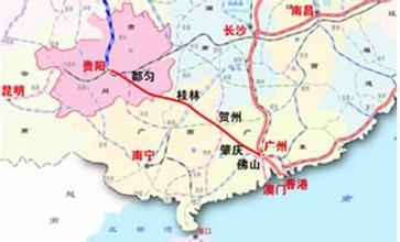贵广高铁线路图