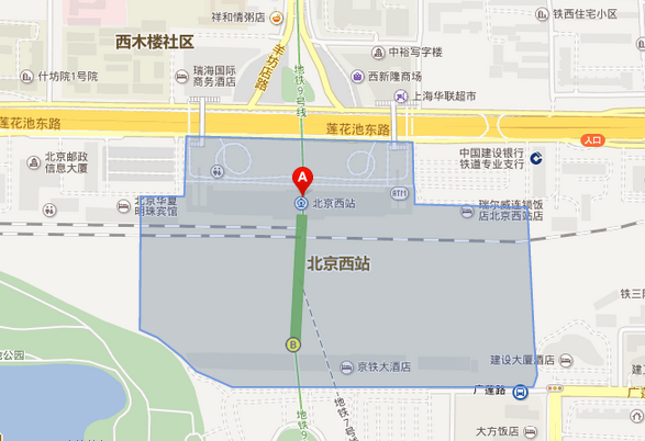 北京高铁站地图?图片