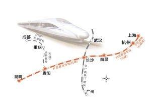 沪昆高铁最新线路图