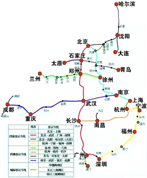 京福高铁线路图+
