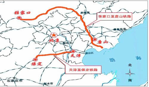 张唐铁路线路图