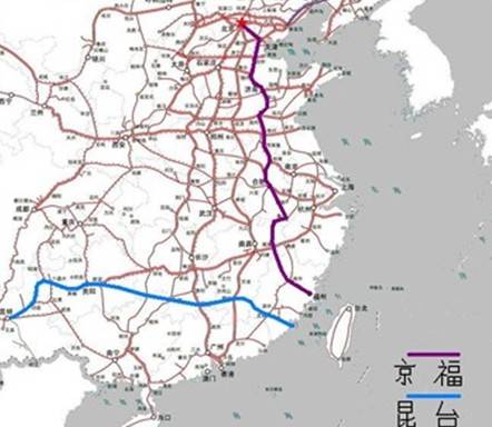京福高铁线路图